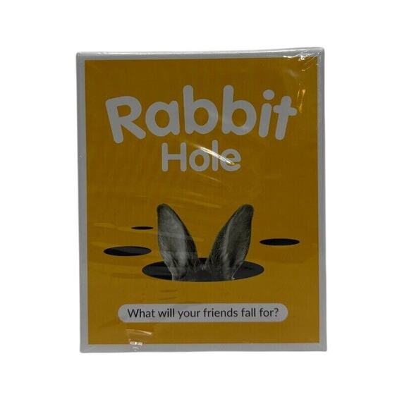 RABBIT HOLE - The What Will Your Friends Fall for? Party Game - NIP! - Picture 1 of 4